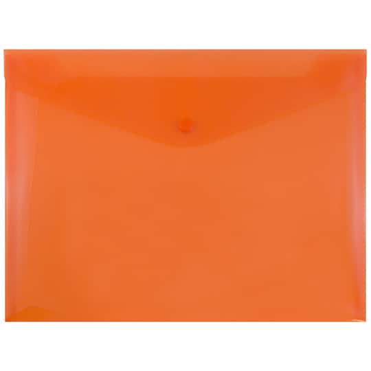 JAM Paper 9.75" x 13" Plastic Snap Closure Envelopes